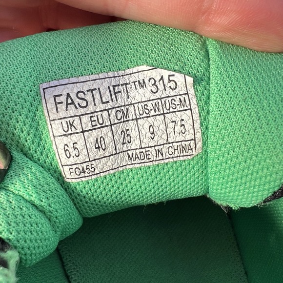 Inov8 Unisex Fastlift 315 FO460 Black Running Shoes‎ Sneakers, Size M 7 W 8.5 - Picture 11 of 11